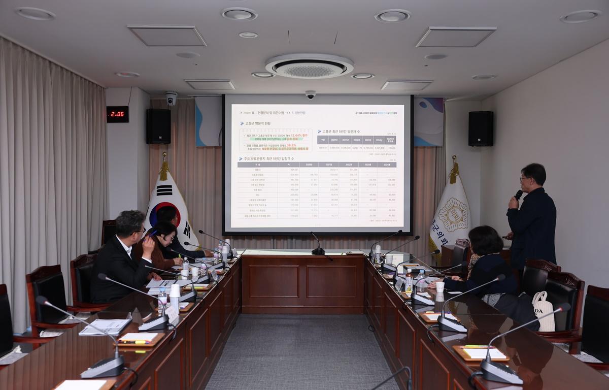 고흥군소상공인골목상권활성화연구회 최종보고회 첨부이미지 : 2025.11.26 고흥군의회 소상공인골목상권활성화연구회 최종보고회 (2).JPG