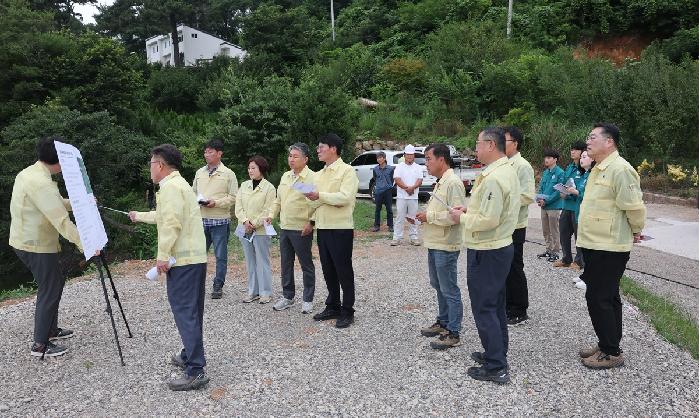 고흥군의회, 가뭄대응 저수지 현장점검