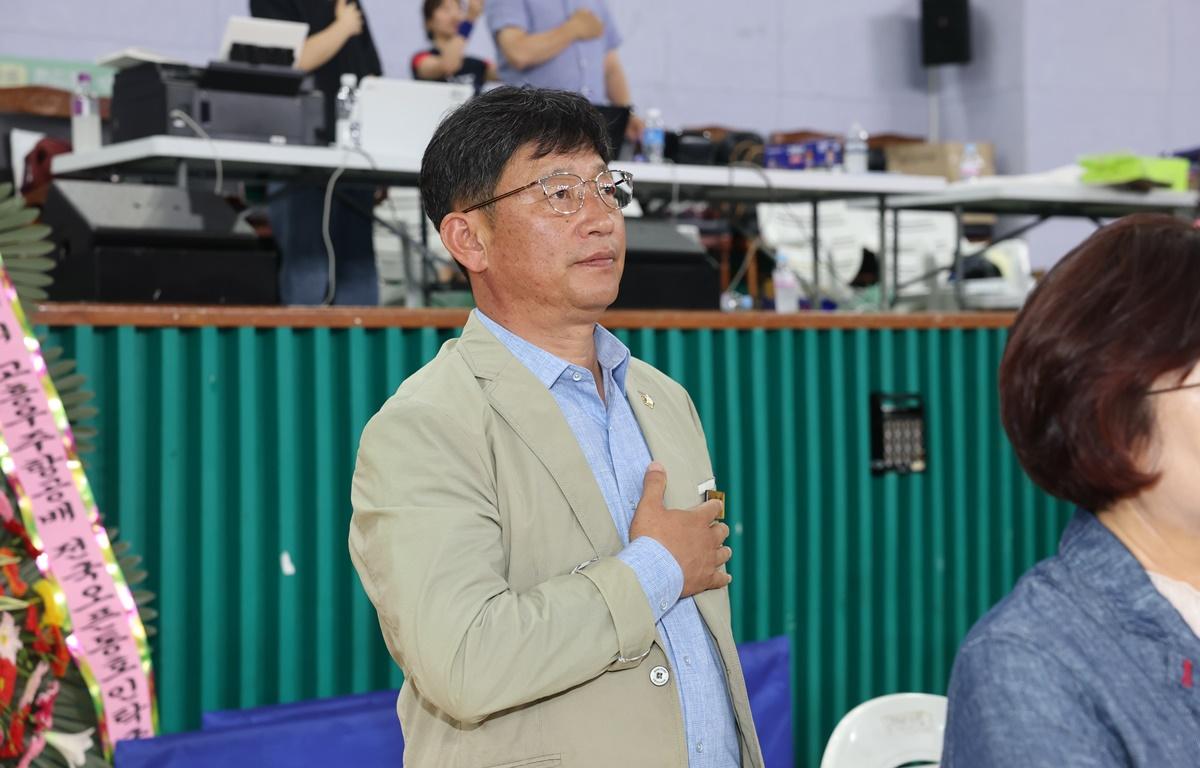 2025년도 제14회 고흥우주항공배 전국오픈 동호인 탁구대회 개회식 첨부이미지 : 2025.6.28 2025년도 제14회 고흥우주항공배 전국오픈 동호인 탁구대회 개회식 (5).JPG