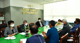 해창만 염해피해 관련 민원인 접견