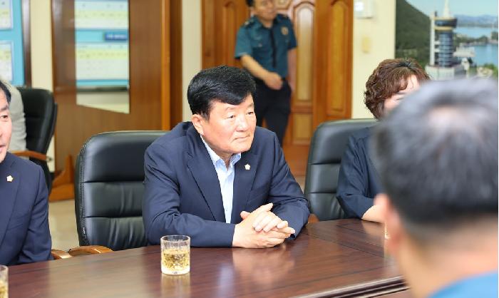 제10대 고흥군의회 전반기 의장단 및 상임위원회 기관 방문