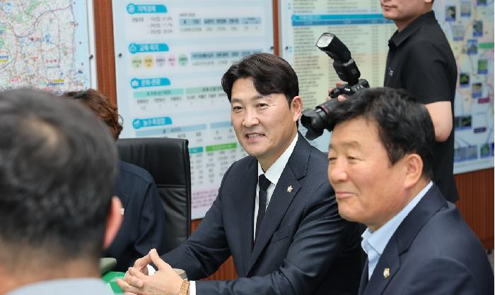 제10대 고흥군의회 전반기 의장단 및 상임위원회 기관 방문