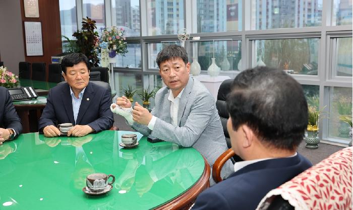 제10대 고흥군의회 전반기 의장단 및 상임위원회 기관 방문