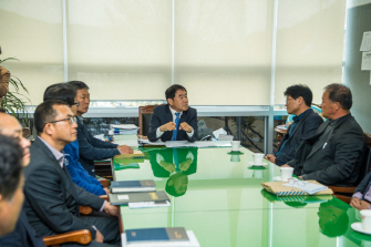 해창만 수상태양광 관련 민원인 접견