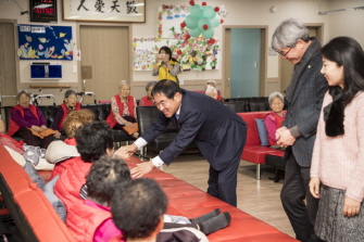 설명절 노인요양시설 위문