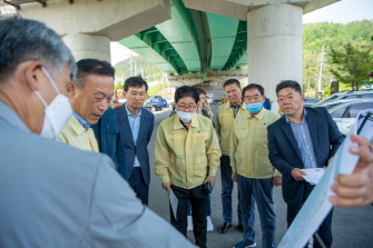 국도 확장관련 심의위원 접견