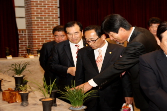 고흥난연합회 제1회 한국춘란 엽예품 전시회 참관