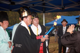 군민의 날 성화채화 천신제