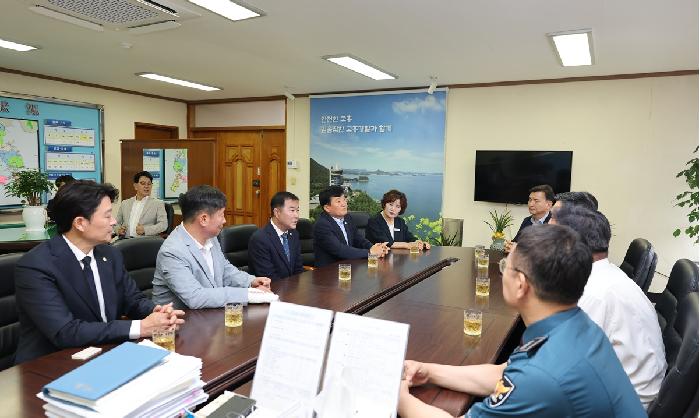 제10대 고흥군의회 전반기 의장단 및 상임위원장 기관 방문
