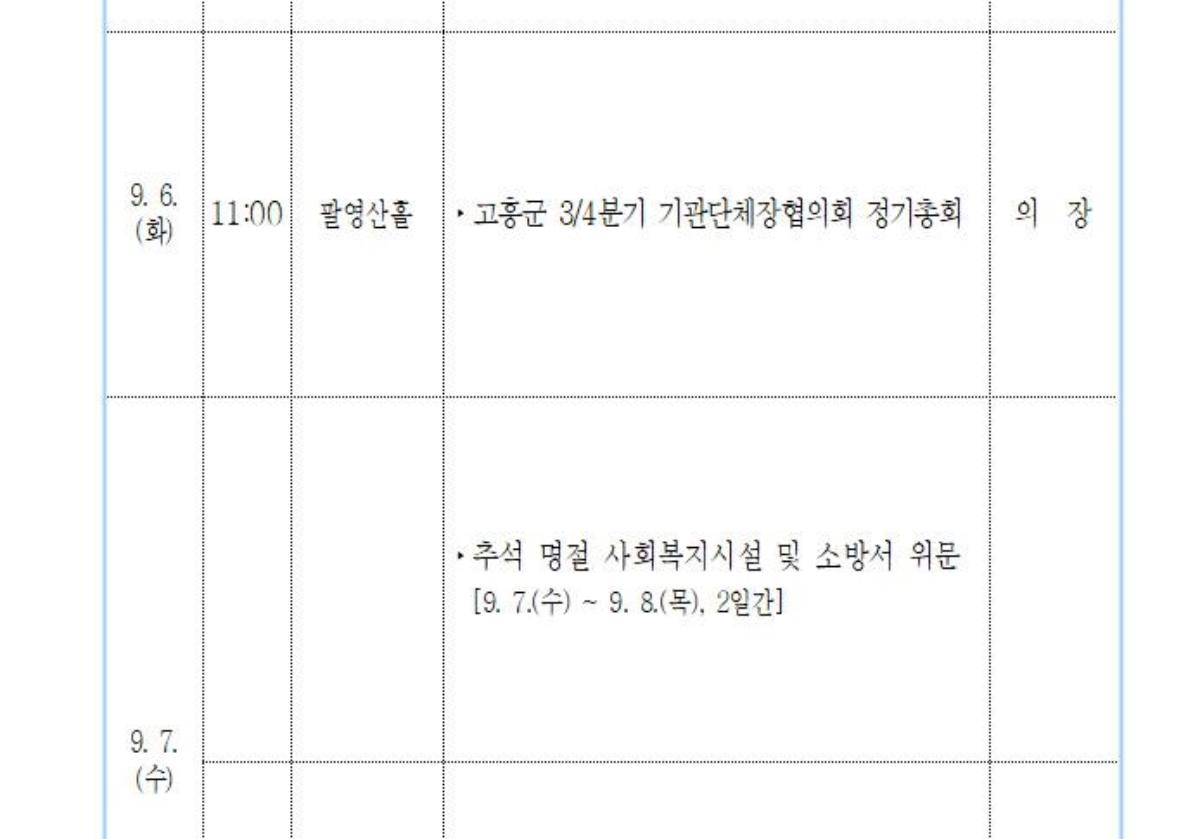 2022. 9. 5.(월) ~ 9. 11.(일) 첨부이미지 : ★의원 전체 주요 일정(배부용) (1)001.jpg