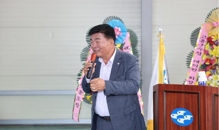 2025년산 마른 다시마 위판장 개장식