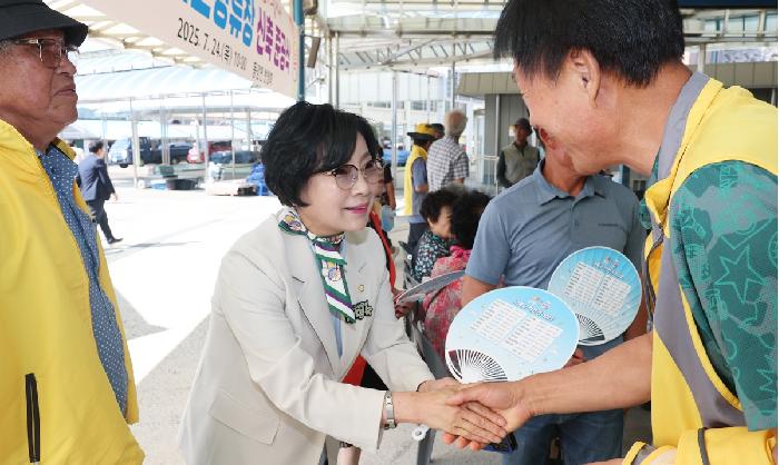 동강 버스정류장 준공식