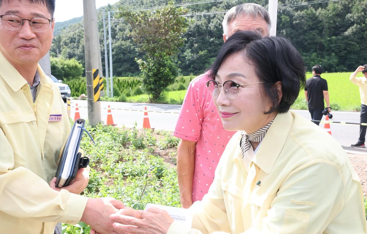 곤드레 유공부직포 피복 재배기술 시범사업 현장 평가회 첨부이미지 : 2025.8.25 곤드레 유공부직포 피복 재배기술 시범사업 현장 평가회 (1).JPG