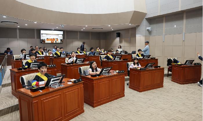 두원면 초등학교 의회 견학