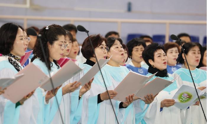 고흥군 기독교 교회연합회 제15회 부활절 연합예배
